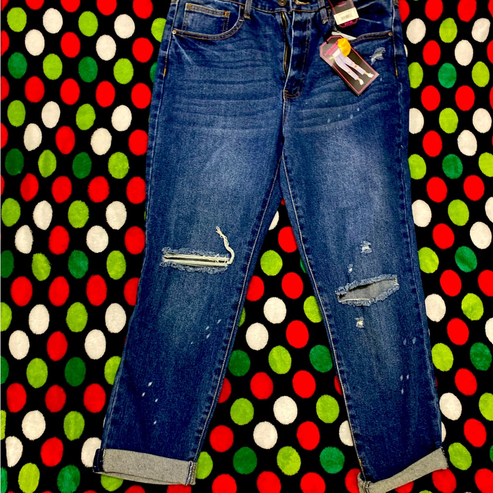 Super high rise girlfriend jeans size 13